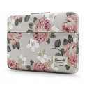 Canvaslife laptop sleeve 13-14", white rose