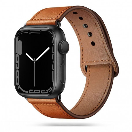 TECH-PROTECT LEATHERFIT APPLE WATCH 8 / 9 / 10 / 11 / SE / ULTRA (44 / 45 / 46 / 49 MM) BROWN