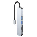Tech-Protect	USB hub V4-HUB 6in1, grey