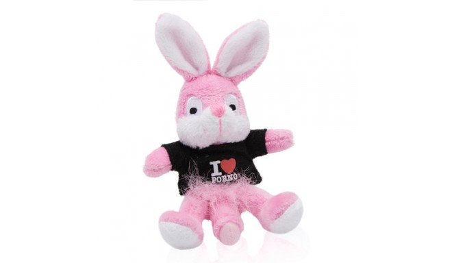Naughty Bunny stuffed toy Black shirt bunny magnet.