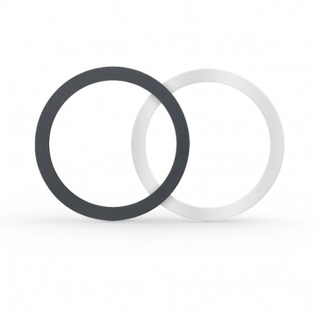 Tech-Protect magnetic ring Magmat Magsafe Universal 2pcs, black/silver
