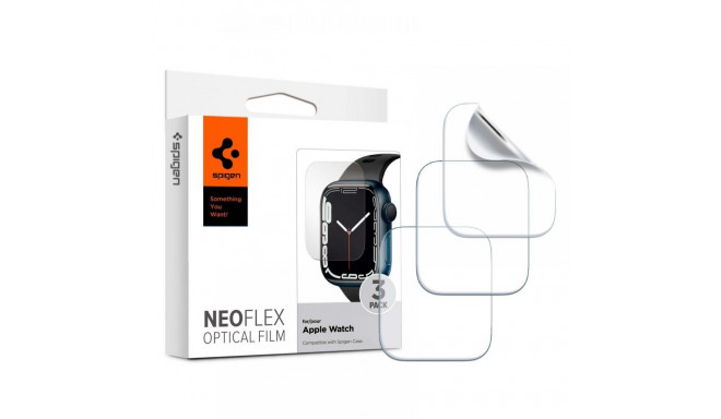 FOLIA OCHRONNA SPIGEN NEO FLEX 3-PACK APPLE WATCH 4 / 5 / 6 / 7 / 8 / 9 / SE (44 / 45 MM) CLEAR