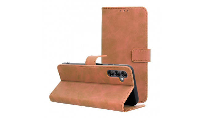 TENDER Book Case for SAMSUNG A14 4G / A14 5G brown