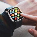 DUX DUCIS Hamo - Elektroplated Protective Case for Apple Watch Series 7/8 45mm silver
