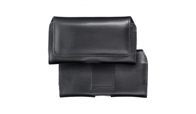 ROYAL universal horizontal leather belt holster size M for IPHONE 12 MINI / 13 MINI / SAMSUNG A40 / 