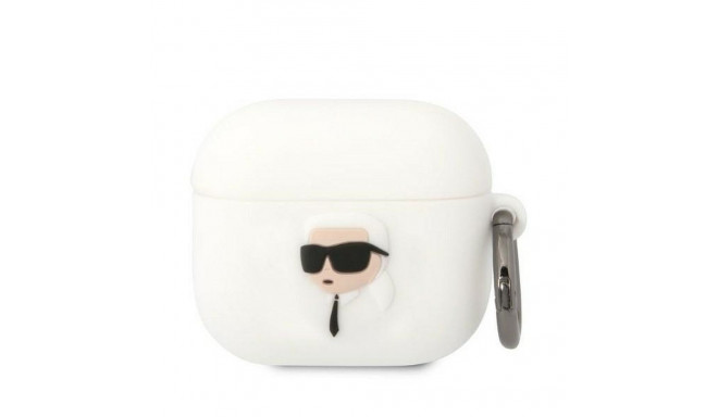 KARL LAGERFELD case for APPLE Airpods 3 KLA3RUNIKH (3D Sil NFT Karl) white