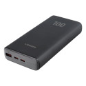 Power Bank VEGER T100 - 20 000mAh LCD Quick Charge PD 65W black (for laptop also) (W2032C-100)