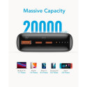 Power Bank VEGER T100 - 20 000mAh LCD Quick Charge PD 65W black (for laptop also) (W2032C-100)