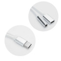 Adapter HF/audio + charging Type C to Jack 3,5mm white