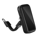 Bike / scooter holder for mobile phone waterproof with zip 5,5" - 6,3"