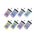 Waterproof bag for mobile phone with plastic closing - blue