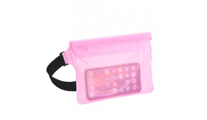 Waterproof bag for mobile phone with belt clip rose