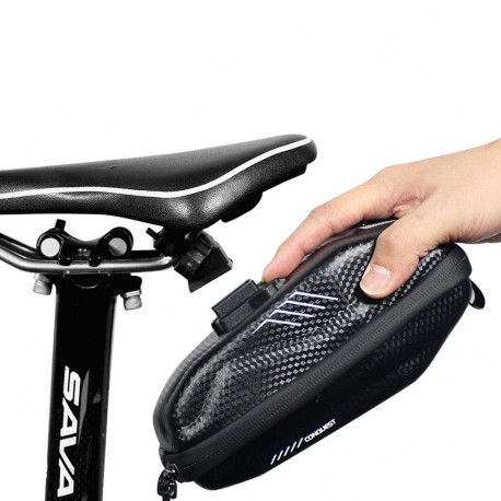 WILDMAN traveling bag under bicycle saddle with zipper E7S 0,8L black