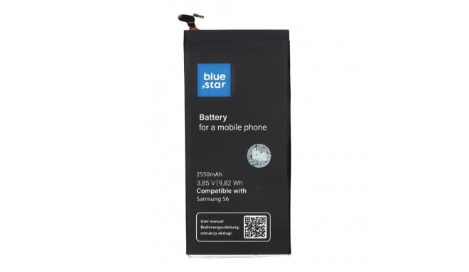 Battery for Samsung S6 2550 mAh Blue Star Premium