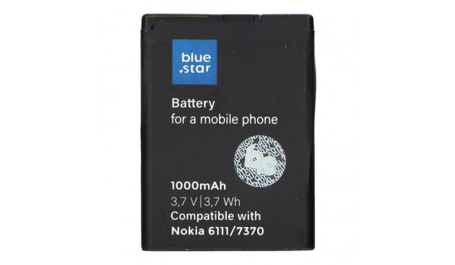 BLUE STAR PREMIUM battery for NOKIA 6111 / 7370 / N76 / 2630 / 2760 / N75 / 2600 Classic 1000 mAh
