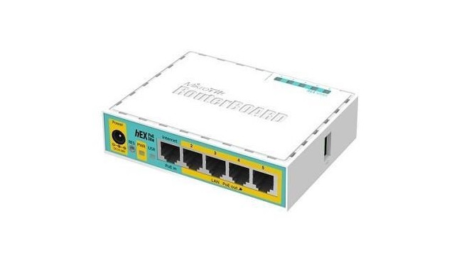 NET ROUTER 10/100M 5PORT HEX/POE LITE RB750UPR2 MIKROTIK