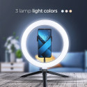 Led RING Stream RGB lamp 10inch with holder for mobile + tripod