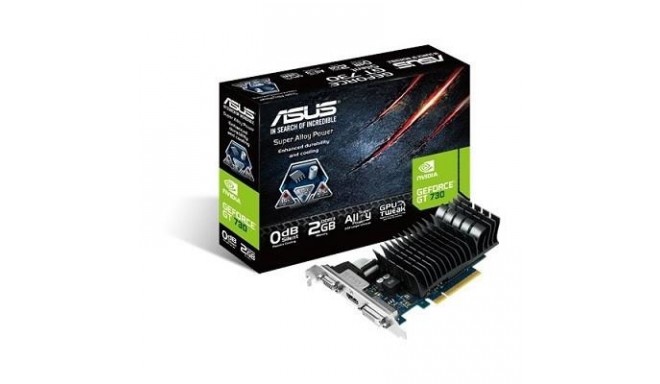 Asus videokaart PCIE8 GT730 2GB GDDR3/GT730-SL-2GD3-BRK