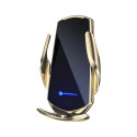 FORCELL car holder with wireless charging automatic sensor + magnetic adapters HS1 15W gold