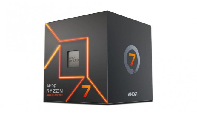 AMD CPU Desktop Ryzen 7 7700 Raphael AM5 3800MHz Cores 8 32MB Socket SAM5 65 Watts GPU Radeon Box 1