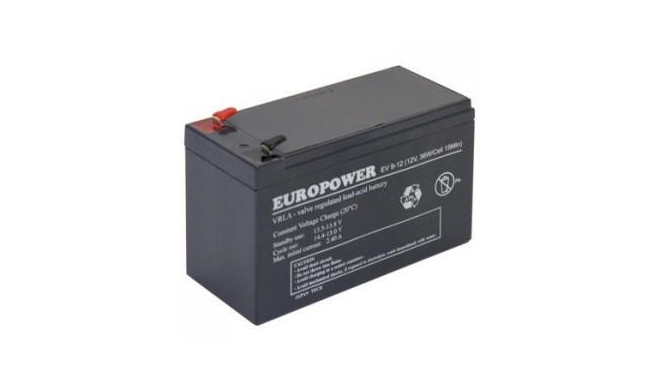 BATTERY 12V 9AH VRLA/EV9-12 T2 EUROPOWER EMU