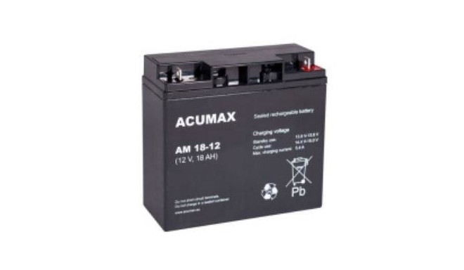 BATTERY 12V 18AH VRLA/AM18-12 ACUMAX EMU