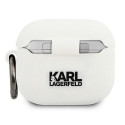 Original case KARL LAGERFELD KLACA3SILCHWH for Apple Airpods 3 / white