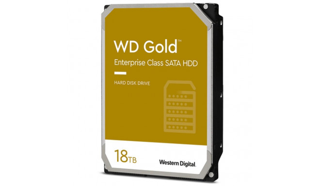 HDD|WESTERN DIGITAL|Gold|18TB|SATA 3.0|256 MB|7200 rpm|3,5"|WD181KRYZ