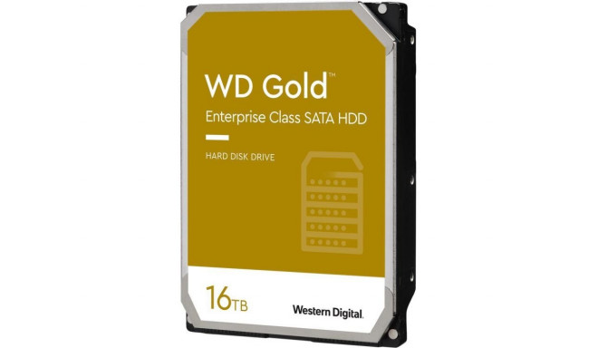 HDD|WESTERN DIGITAL|Gold|16TB|SATA 3.0|512 MB|7200 rpm|3,5"|WD161KRYZ