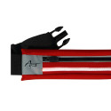 Sport belt with case and light ART APS-01R red