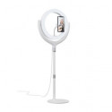 Devia Phone stand holder with LED lamp 40cm White
