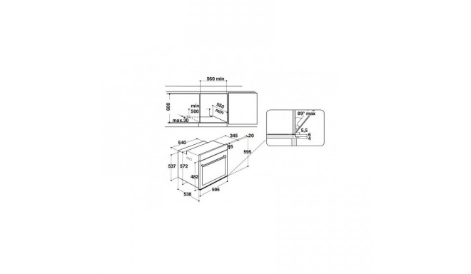 Built-in oven Hotpoint-Ariston FI6861SHWHHA