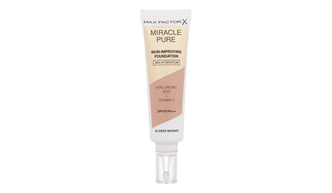 Max Factor Miracle Pure Skin-Improving Foundation (30ml) (82 Deep Bronze)