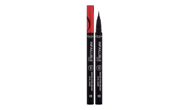 L'Oréal Paris Infaillible Grip 36H Micro-Fine Brush Eye Liner (0ml) (01 Obsidian Black)