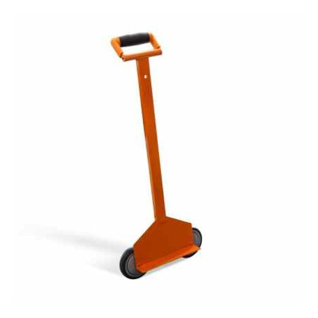 EDMA Roll Plac mini trolley – carries up to 2 plasterboards, steel frame, ergonomic handle, lightwei