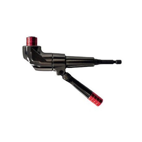 Angle transmission for bits, magnetic bitholder, extra handle, 125mm