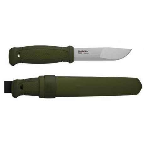 Morakniv Kansbol välinuga – 2.5 mm roostevabast terasest tera, polümeertupp, roheline