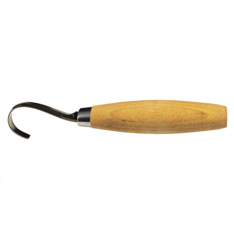 Morakniv Hook Knife 164 Right – 2.0mm Stainless Steel, Birch Handle, Leather Sheath, Natural