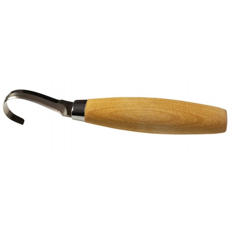 Morakniv Hook Knife 164 Left – 2.0mm Stainless Steel, Birch Handle, Leather Sheath, Natural