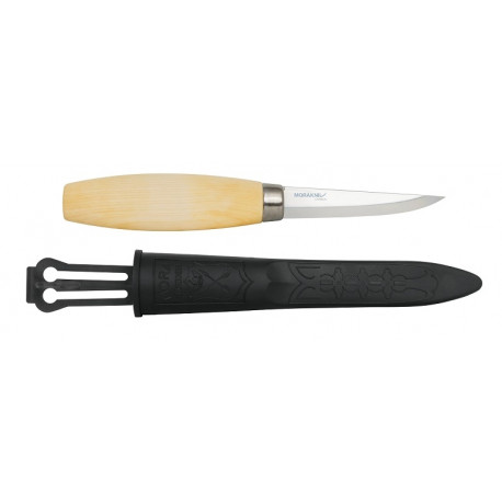 Morakniv puidunuga 106 – 82 mm lamineeritud süsinikteras tera, kasest käepide, naturaalne