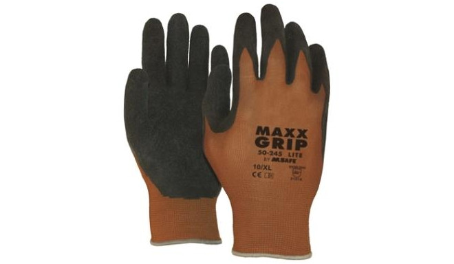 Nylon gloves with latex coating M-Safe Maxx-Grip Lite 50-245, size 7/S