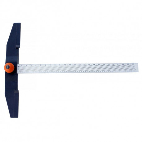 Edma drywall marking and cutting square – up to 62 cm length, precision tool for gypsum board