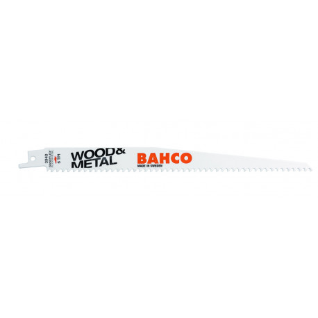 Bahco Sandflex bi-metal reciprocating saw blades – 228mm length, 1.3mm thickness, 6 TPI coarse teeth