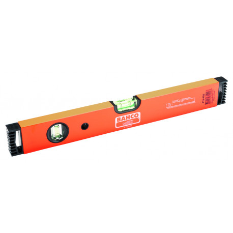 Bahco 416-2000 aluminium spirit level – 2000 mm, 0.5 mm/m precision, 3 unbreakable vials, shock-abso