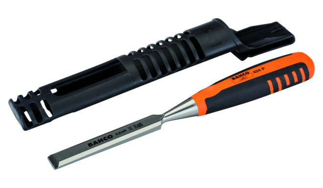 Bahco 424P woodworking chisel – 20 mm bevel-edge, precision ground hardened steel blade, ergonomic r