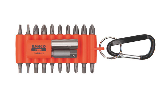 Bits set 22 pcs in rubber holder PH+PZ+TORX+HEX