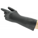 Safety chemical gloves Ansell AlphaTec Neoprene 29-500, length 300mm, black, size 9