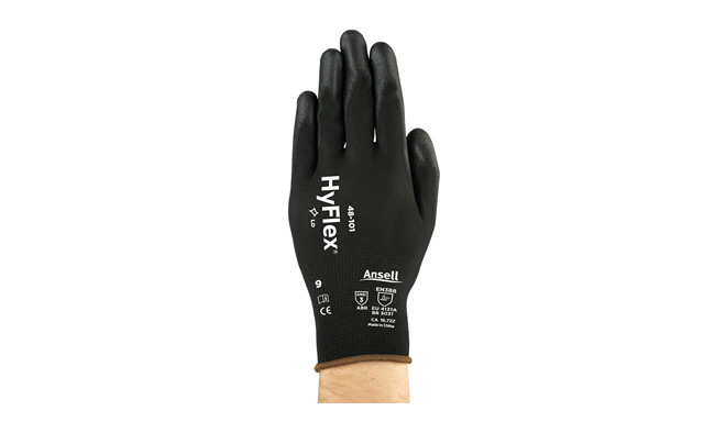 Safety gloves Ansell HyFlex® 48-101, size 9 (12pcs)