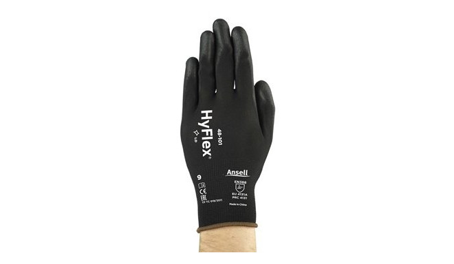 Safety gloves Ansell HyFlex® 48-101, size 11. Retail pack