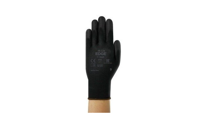 Safety gloves Ansell Edge 48-126, size 10. Ultra thin polyester. PU palm dipped. (12шт.)